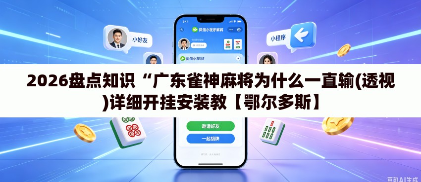 2026盘点知识“广东雀神麻将为什么一直输(透视)详细开挂安装教【鄂尔多斯】