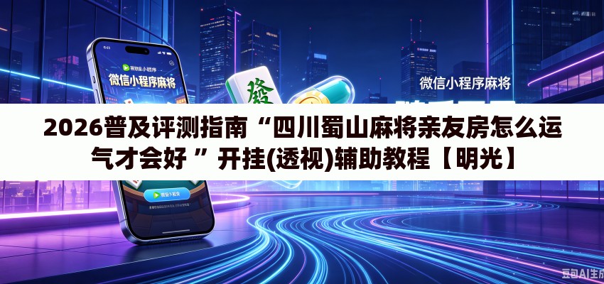 2026普及评测指南“四川蜀山麻将亲友房怎么运气才会好 ”开挂(透视)辅助教程【明光】