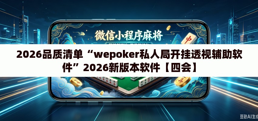 2026品质清单“wepoker私人局开挂透视辅助软件”2026新版本软件【四会】