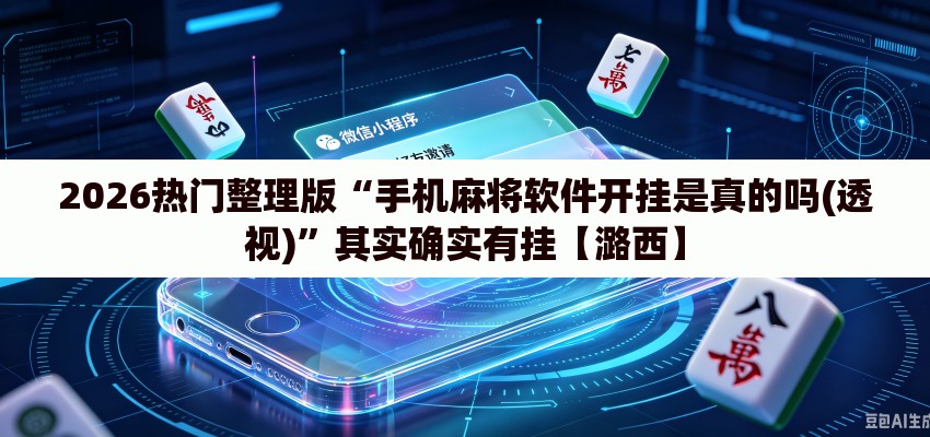 2026热门整理版“手机麻将软件开挂是真的吗(透视)”其实确实有挂【潞西】